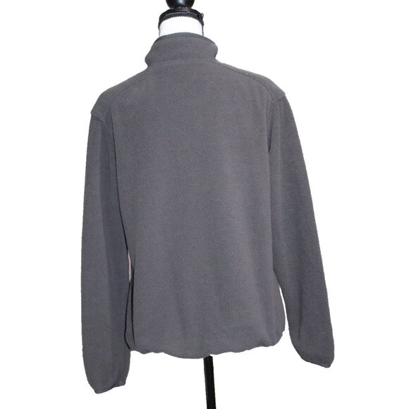 Dri Duck Sweater Women S Gray Quarter Button Pullover Knit Outdoor 1/2 Snap - Picture 2 of 5